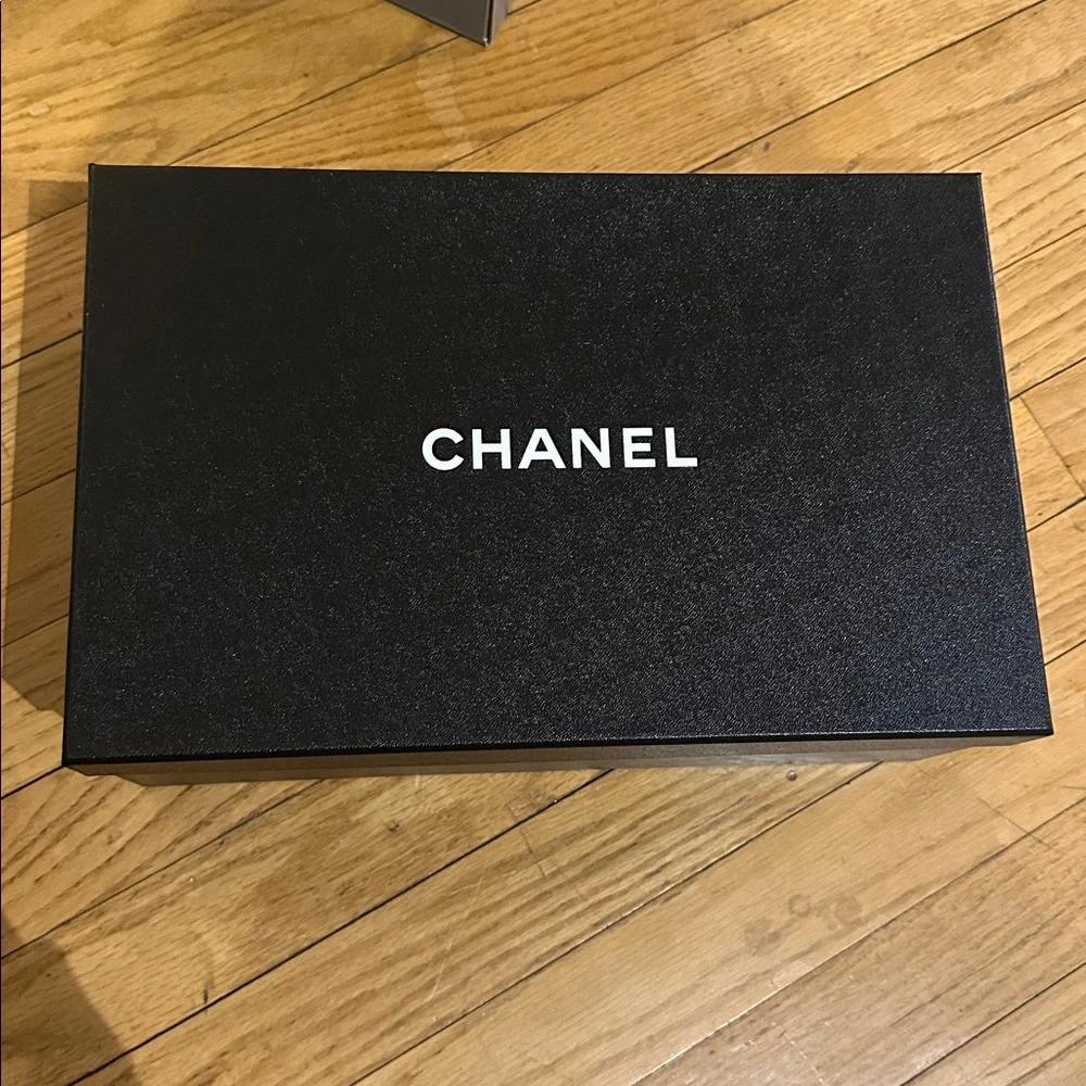 CHANEL Black Box with White Logo